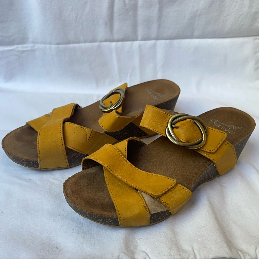 Dansko Susie wedge slip on sandals, size 38